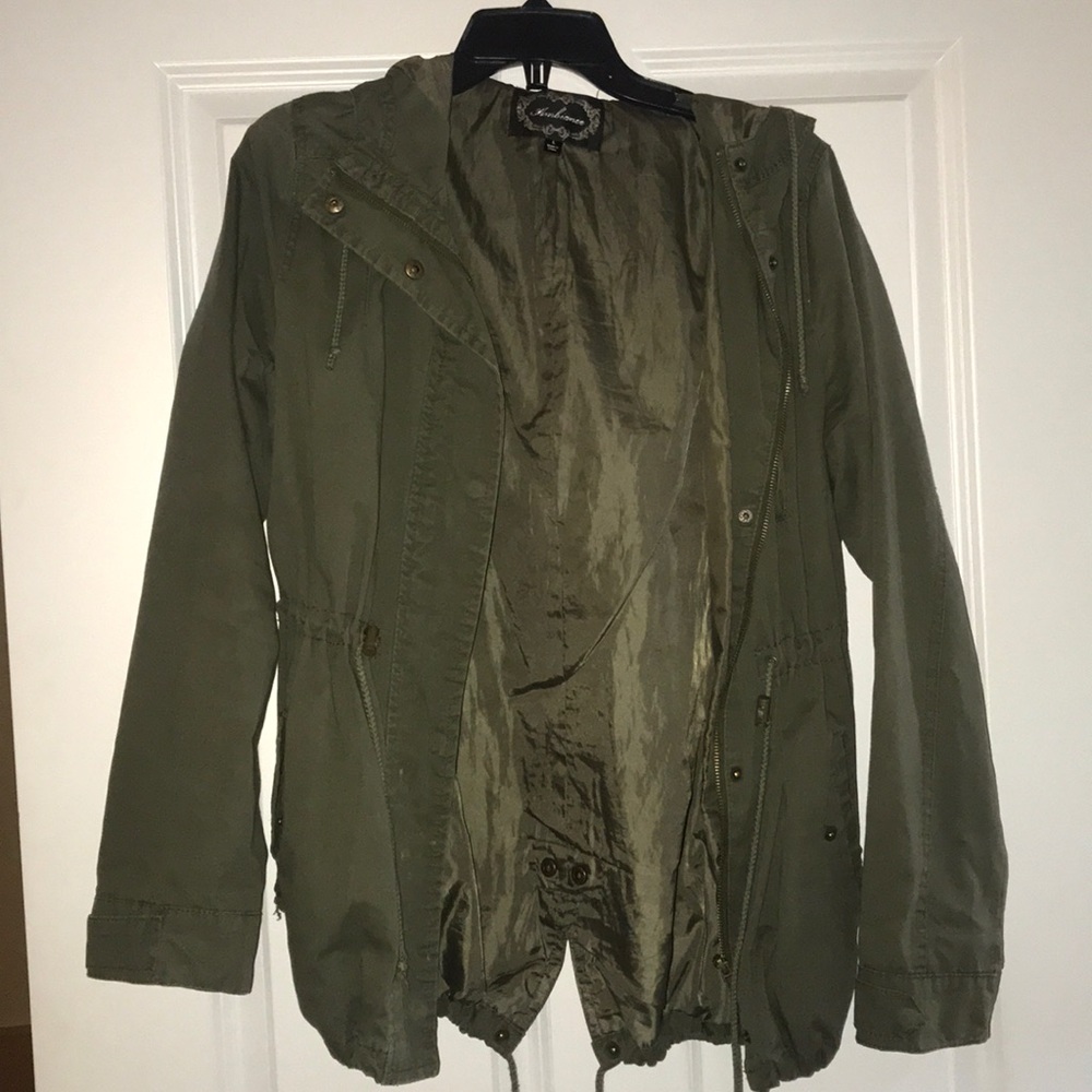 Green utility jacket
